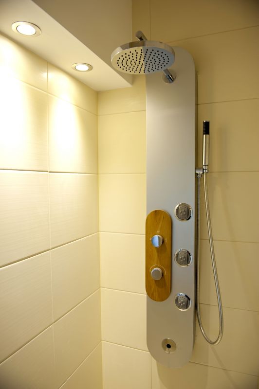 Modern Shower with Rain Head